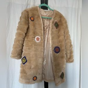 Faux fur coat